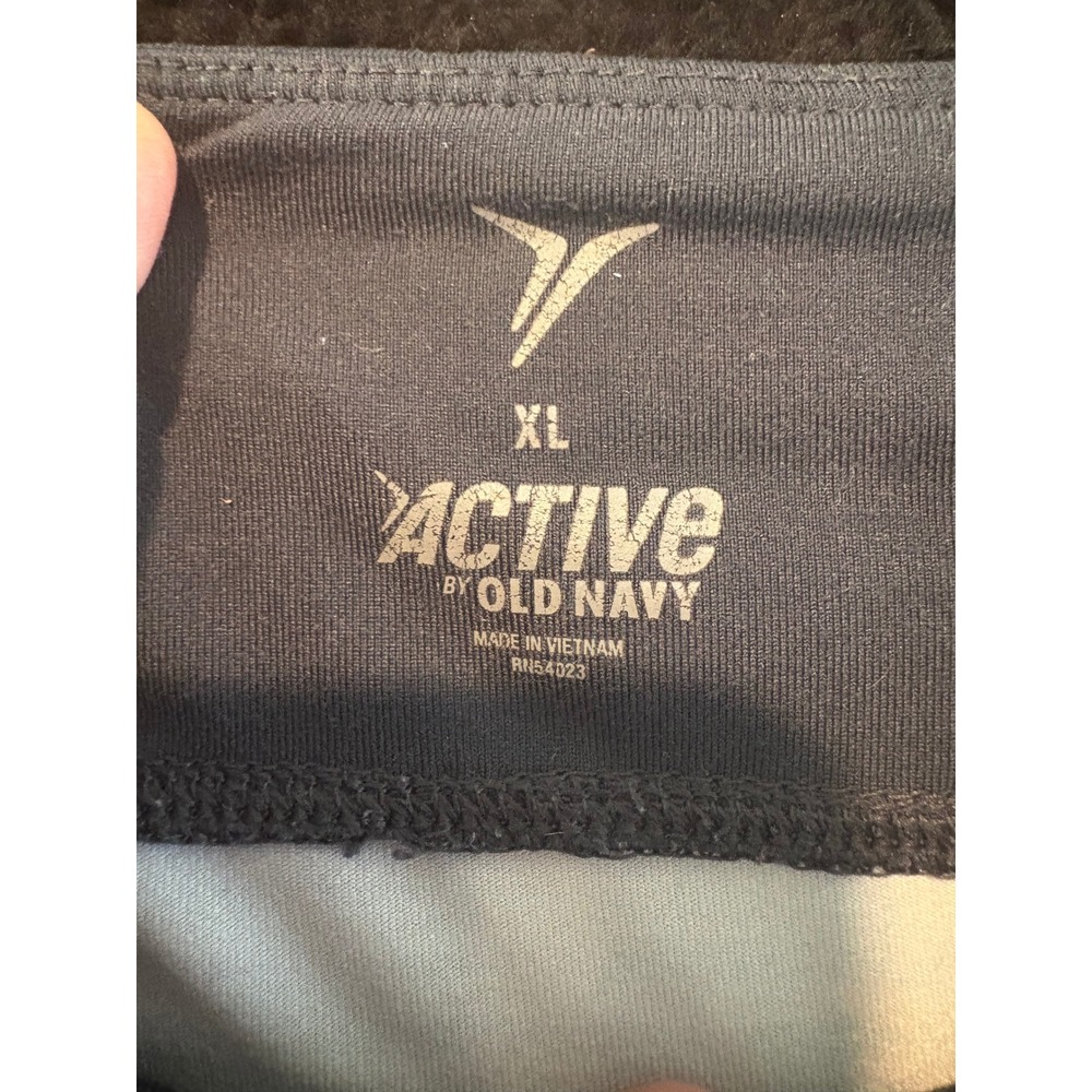 Old Navy Active Gray Athletic‎ Shorts XL Women's Running Striped Pockets - Picture 3 of 7